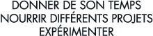 donner de son temps nourrir diff rents projets exp rimenter 