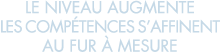 le niveau augmente les comp tences s affinent au fur   mesure