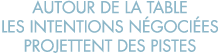 autour de la table les intentions n goci es projettent des pistes