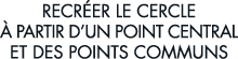 recr er le cercle   partir d un point central et des points communs 