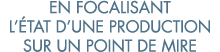 en focalisant l  tat d une production sur un point de mire