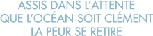 assis dans l attente que l oc an soit cl ment la peur se retire