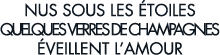 nus sous les  toiles quelques verres de champagnes  veillent l amour 