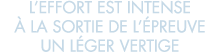 l effort est intense   la sortie de l  preuve un l ger vertige 