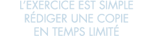 l exercice est simple r diger une copie en temps limit  