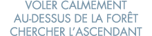voler calmement au-dessus de la for t chercher l ascendant 