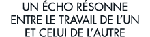 un  cho r sonne entre le travail de l un et celui de l autre 