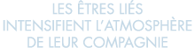 les  tres li s intensifient l atmosph re de leur compagnie 
