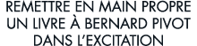 remettre en main propre un livre   Bernard Pivot dans l excitation 