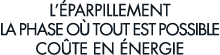 l  parpillement la phase o  tout est possible co te en  nergie