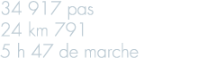34 917 pas 24 km 791 5 h 47 de marche